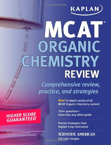 Imagen de archivo de Kaplan MCAT Organic Chemistry Review a la venta por Better World Books
