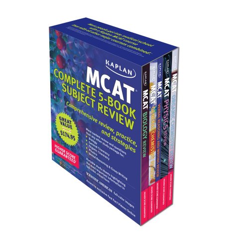9781607146544: Kaplan MCAT Review: Complete 5-book Series