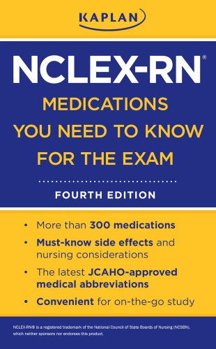 Stock image for NCLEX-RN Medications You Need to Know for the Exam for sale by Better World Books: West