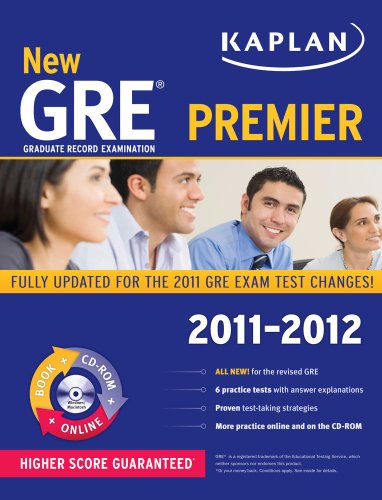 Beispielbild fr New GRE 2011-2012 Premier with CD-ROM (Kaplan GRE) zum Verkauf von SecondSale