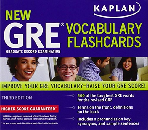 Beispielbild fr Kaplan New GRE Vocabulary Flashcards zum Verkauf von BooksRun