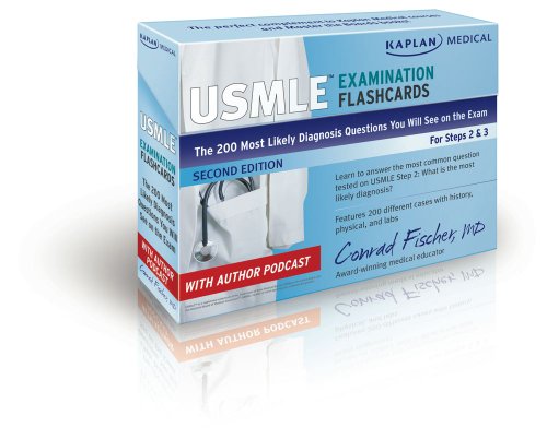 Imagen de archivo de Kaplan Medical USMLE Examination Flashcards: The 200 "Most Likely Diagnosis" Questions You Will See on the Exam for Steps 2 & 3 (USMLE Prep) a la venta por Books Unplugged