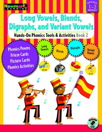 Stock image for Hands-On Phonics Book 2: Long Vowels, Blends, Digraphs, Variant Vowels Grades 1-2 with CD-ROM for sale by Allied Book Company Inc.