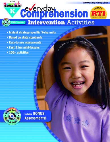 Beispielbild fr Everyday Comprehension Intervention Activities Grade K with CD zum Verkauf von Better World Books