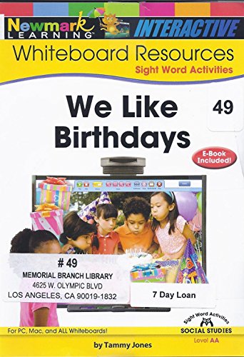 We Like Birthdays Interactive Whiteboard CD (9781607195047) by Tammy Jones