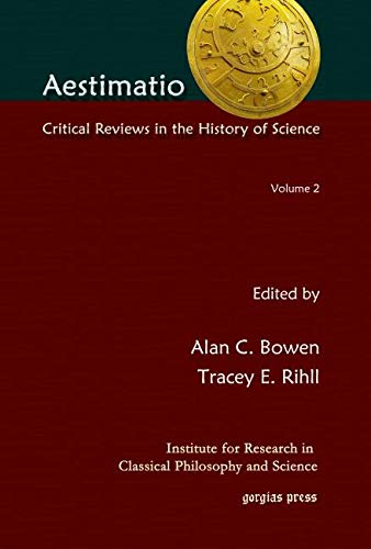 Beispielbild fr Aestimatio. Critical Reviews in the History of Science. Volume 2, 2005 zum Verkauf von Zubal-Books, Since 1961