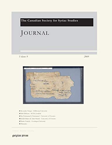 Beispielbild fr Journal of the Canadian Society for Syriac Studies 9 zum Verkauf von Buchpark