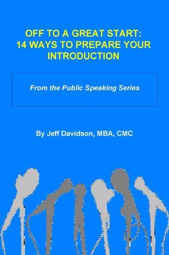 14 ways to prepare your introduction (9781607290841) by Jeff Davidson