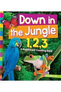 Beispielbild fr Down in the Jungle 1, 2, 3 : A Rain Forest Counting Book zum Verkauf von Better World Books