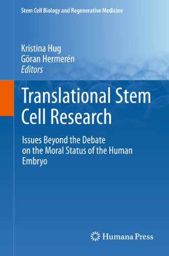 Translational Stem Cell Research: Issues Beyond The Debate On The Moral Status Of The Human Embry...