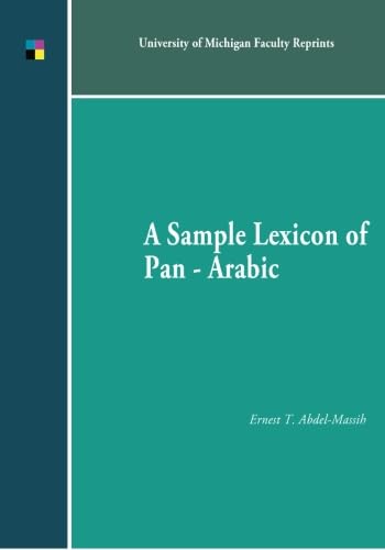 Beispielbild fr A Sample Lexicon of Pan-Arabic zum Verkauf von Revaluation Books