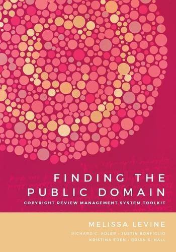 Imagen de archivo de Finding the Public Domain: Copyright Review Management System Toolkit a la venta por Sequitur Books