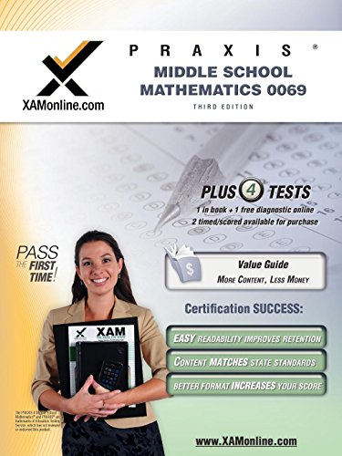 Stock image for PRAXIS II Middle School Mathematics 0069 Teacher Certification Test Prep Study Guide (Praxis II Teacher's XAM (1)) for sale by HPB-Red