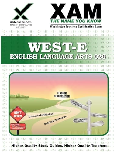 WEST-E English Language Arts Teacher Certification Test Prep Study Guide (Xam West-E/Praxis II) (9781607871392) by Wynne, Sharon