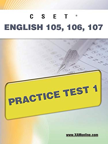 CSET English 105, 106 Practice Test 1 (9781607871613) by Wynne, Sharon