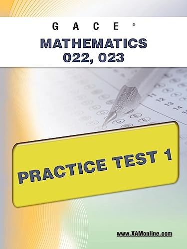 9781607871910: GACE Mathematics 022, 023 Practice Test 1