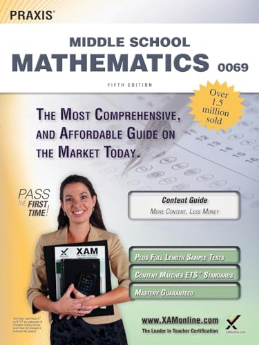 Stock image for Praxis II Middle School Mathematics 0069 Teacher Certification Study Guide Test Prep for sale by ThriftBooks-Atlanta