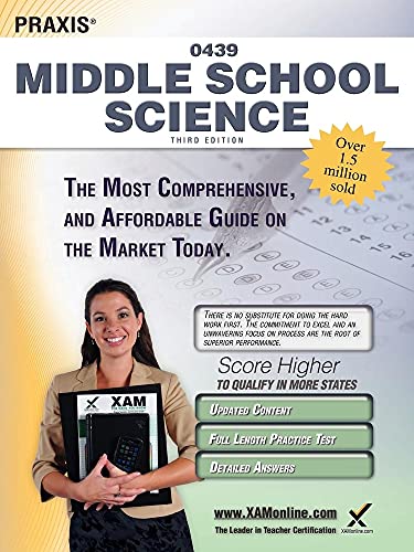 Stock image for Praxis Middle School Science 0439 Teacher Certification Study Guide Test Prep for sale by New Legacy Books
