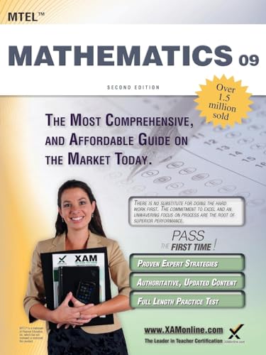 Beispielbild fr MTEL Mathematics 09 Teacher Certification Study Guide Test Prep zum Verkauf von BooksRun