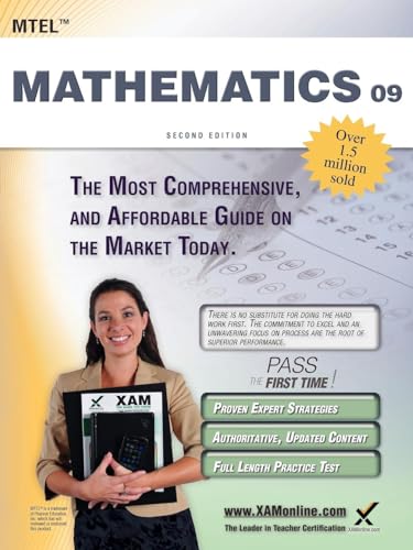 Stock image for MTEL Mathematics 09 Teacher Certification Study Guide Test Prep for sale by Better World Books