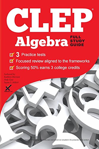 Stock image for CLEP Algebra 2017 for sale by SecondSale
