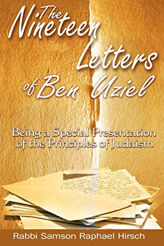 Stock image for The Nineteen Letters of Ben Uziel: Being a Special Presentation of the Principles of Judaism for sale by Irish Booksellers