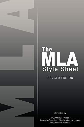 Stock image for The MLA Style Sheet: Revised Edition for sale by Revaluation Books