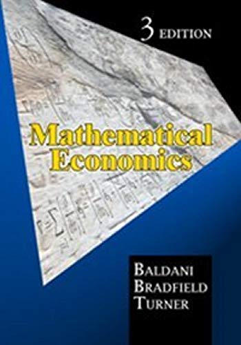 Imagen de archivo de Mathematical Economics (3rd Edition) a la venta por HPB Inc.