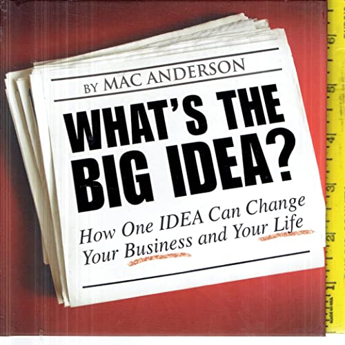 What's the Big Idea? (9781608100613) by Anderson, Mac