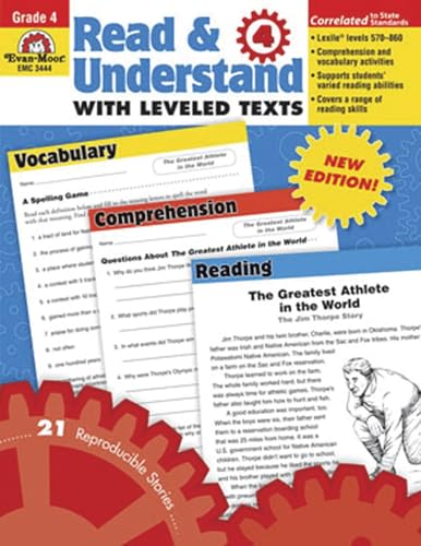 9781608236732: Read & Understand With Leveled Texts: Grade 4