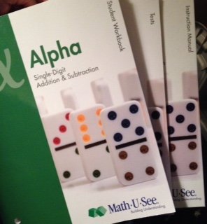 9781608260669: Math-U-See Alpha Single Digit Addition & Subtraction Instruction Book, Student Workbook, Test Booklet & DVD