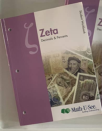 Imagen de archivo de Zeta Instruction Manual : Decimals and Percents a la venta por Better World Books