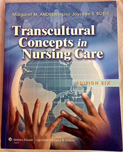Beispielbild fr Transcultural Concepts in Nursing Care zum Verkauf von Wonder Book