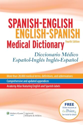 Imagen de archivo de Spanish-English English-Spanish Medical Dictionary: Diccionario Mdico Espaol-Ingls Ingls-Espaol (Spanish to English/ English to Spanish Medical Dictionary) (Spanish Edition) a la venta por New Legacy Books