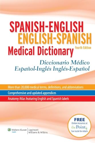 9781608311293: Spanish-English English-Spanish Medical Dictionary: Diccionario Mdico Espaol-Ingls Ingls-Espaol (Spanish to English/ English to Spanish Medical Dictionary) (Spanish Edition)