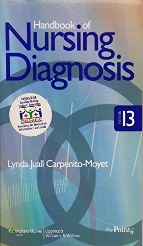 Handbook of Nursing Diagnosis (9781608313549) by Carpenito-Moyet, Lynda Juall