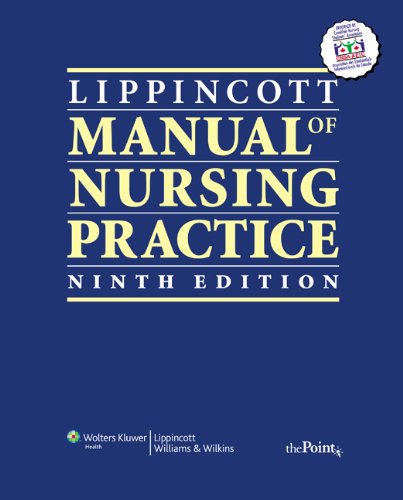 9781608314355: Lippincott Manual of Nursing Practice