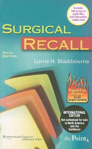 Stock image for Surgical Recall (Recall Series) for sale by Hawking Books