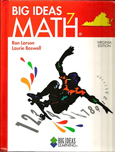 Stock image for Big Ideas Math 7 Virginia Edition (with 6-year journal Option) for sale by Better World Books