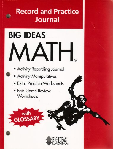 9781608402335: Big Ideas Math Record and Practice Journal Red