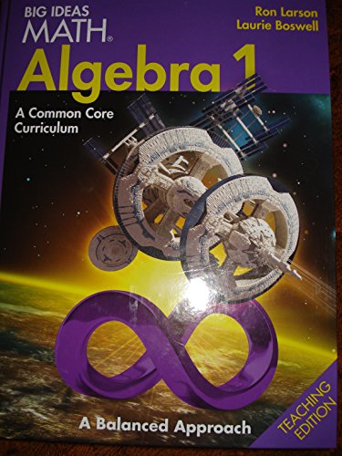 Stock image for Big Ideas Math Algebra 1: A Common Core Curriculum, Teaching Edition, c. 2014, 9781608404599, 1608404595 for sale by Walker Bookstore (Mark My Words LLC)