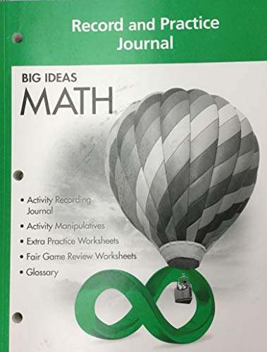 Stock image for BIG IDEAS MATH: Record & Practice Journal Green/Course 1 for sale by SecondSale