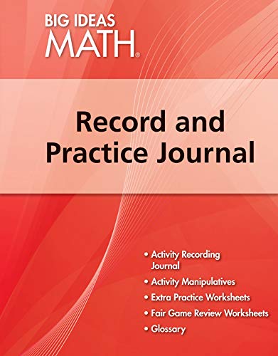 9781608404612: Big Ideas Math: Common Core Record & Practice Journal Red