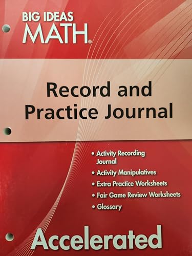 9781608404629: Big Ideas Math Accelerated: Record & Practice Journal, Red, Course 2
