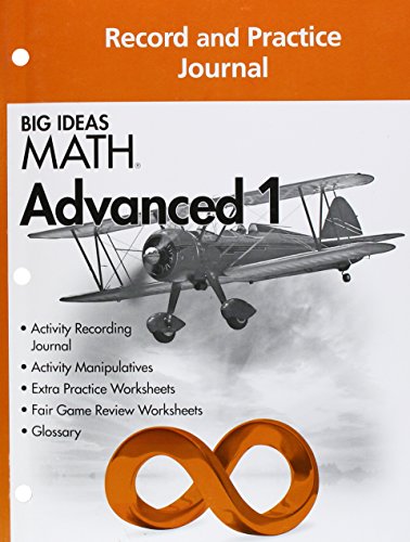 9781608405282: Big Ideas MATH: Common Core Record & Practice Journal Advanced 1