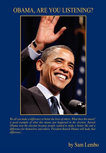 Stock image for Obama, Are You Listening? for sale by THE SAINT BOOKSTORE