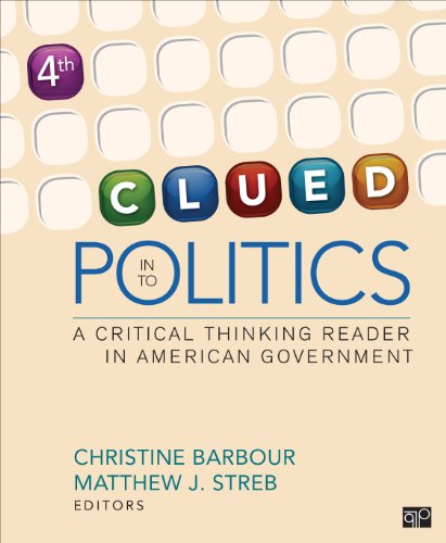 Imagen de archivo de Clued in to Politics: A Critical Thinking Reader in American Government a la venta por Your Online Bookstore