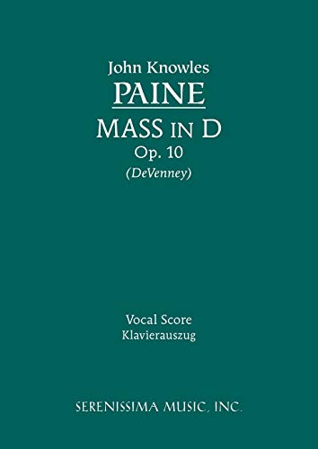 Beispielbild fr Mass in D, Op.10: Vocal score (Latin Edition) zum Verkauf von Lucky's Textbooks