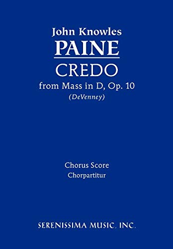 Stock image for Credo from Mass in D, Op.10: Chorus score (Latin Edition) for sale by Lucky's Textbooks