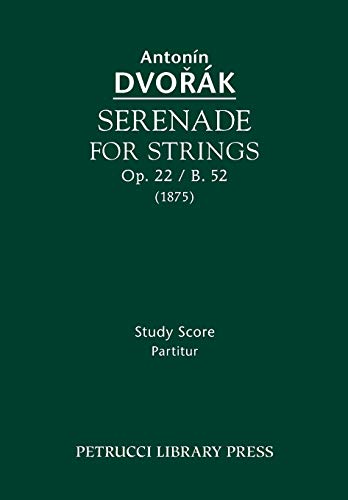 Beispielbild fr Serenade for Strings, Op.22 / B.52: Study score zum Verkauf von Save With Sam
